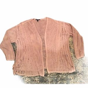 LANE BRYANT OPEN KNIT DUSTER CARDIGAN